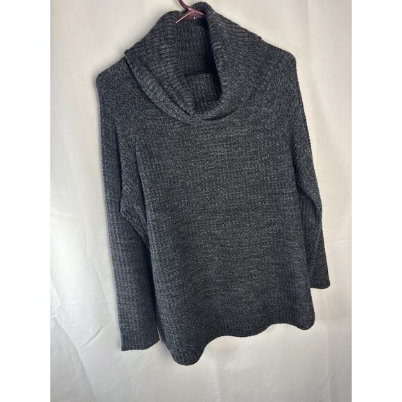 Its Our Time Womens Size L Gray Cowl Turtle Neck Long Sleeve Sweater Top - Picture 1 of 5